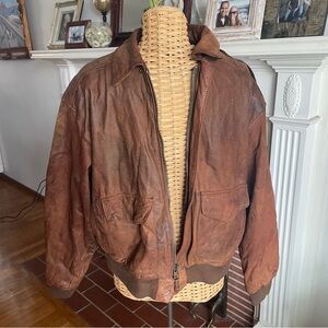 Vintage global identity G-III  Brown Leather Jacket M